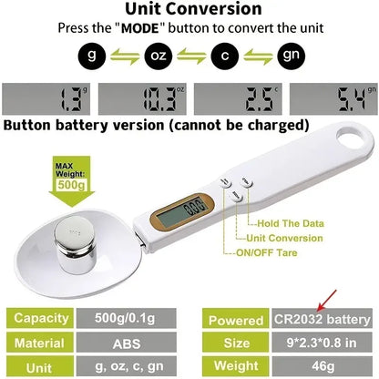 Handy Digital Spoon Scale